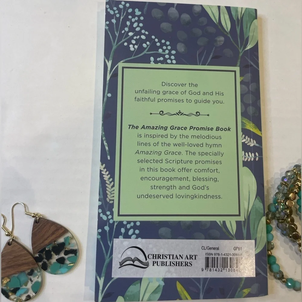 Amazing Grace Faith Based Promise Book with Jewelry Bundle Inspirational Gift